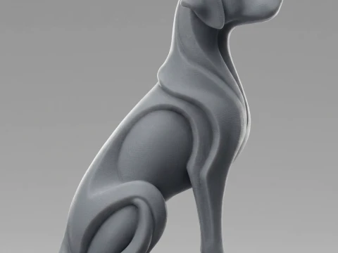 Dog 3D Print Model 3D Print Model