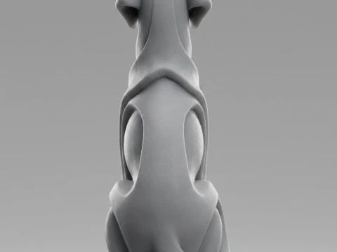 Dog 3D Print Model 3D Print Model