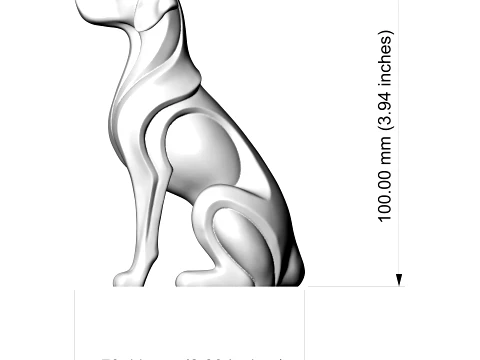 Dog 3D Print Model 3D Print Model