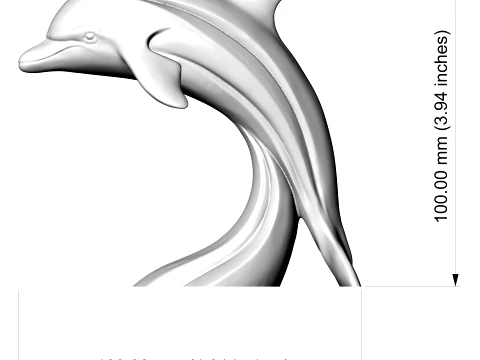 Dolphin 3D Print Model 3D Print Model