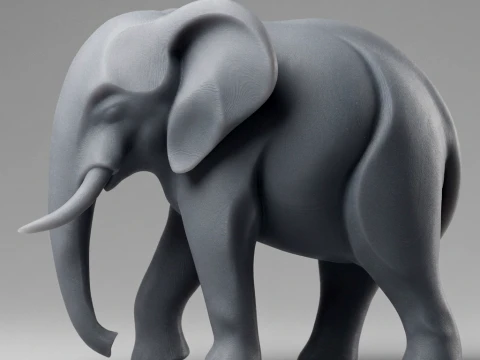 Elephant 3D Print Model 3D Print Model