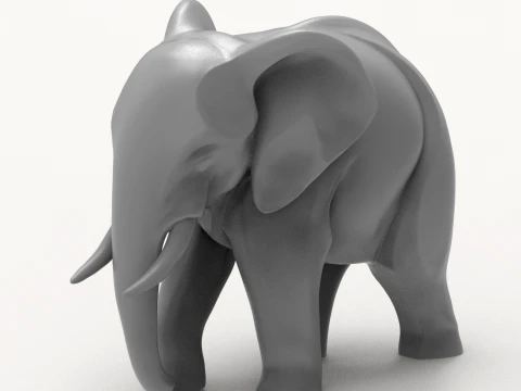 Elephant 3D Print Model 3D Print Model