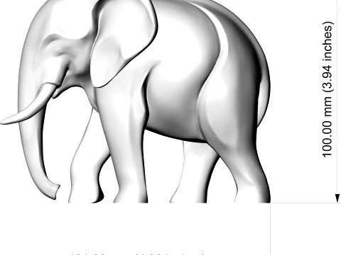 Elephant 3D Print Model 3D Print Model