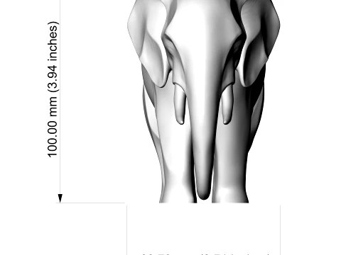 Elephant 3D Print Model 3D Print Model