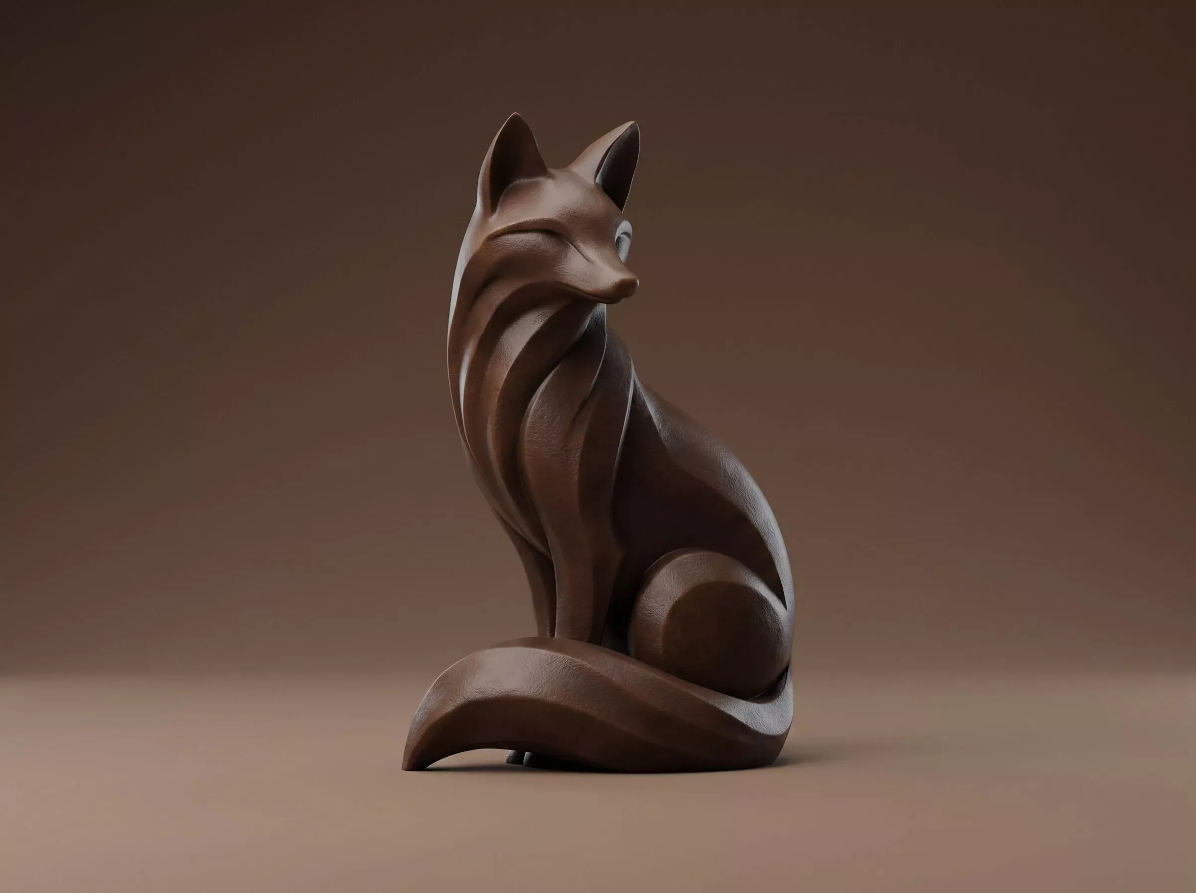 Fox 3D Print Model 3D Print Model .c4d .max .obj .3ds .fbx .stl .blend 