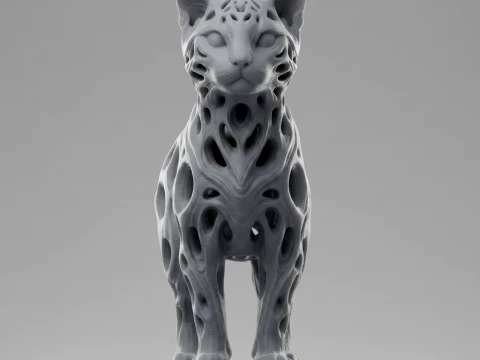 Cat 3D Print Model 3D Print Model