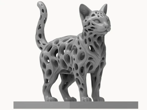 Cat 3D Print Model 3D Print Model
