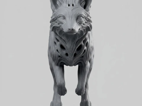 Fox 3D Print Model 3D Print Model