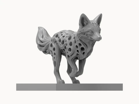 Fox 3D Print Model 3D Print Model
