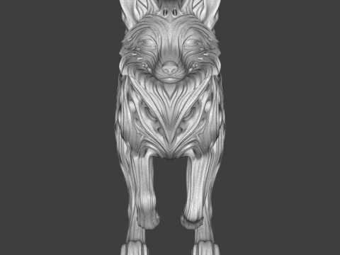 Fox 3D Print Model 3D Print Model
