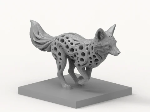 Fox 3D Print Model 3D Print Model