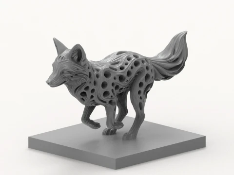 Fox 3D Print Model 3D Print Model