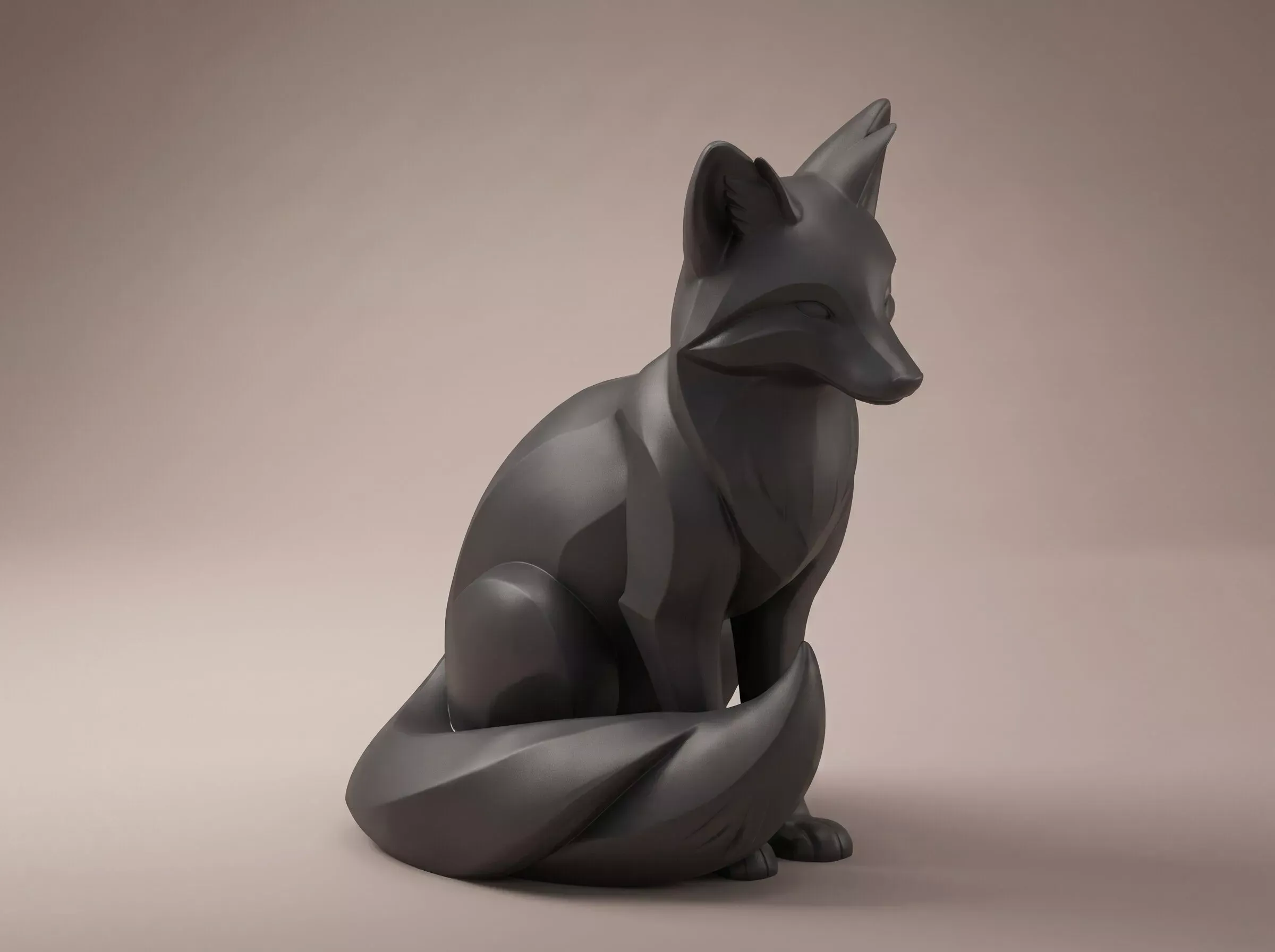 Fox 3D Print Model 3D Print Model .c4d .max .obj .3ds .fbx .stl .blend 