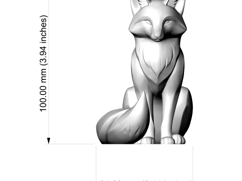 Fox 3D Print Model 3D Print Model