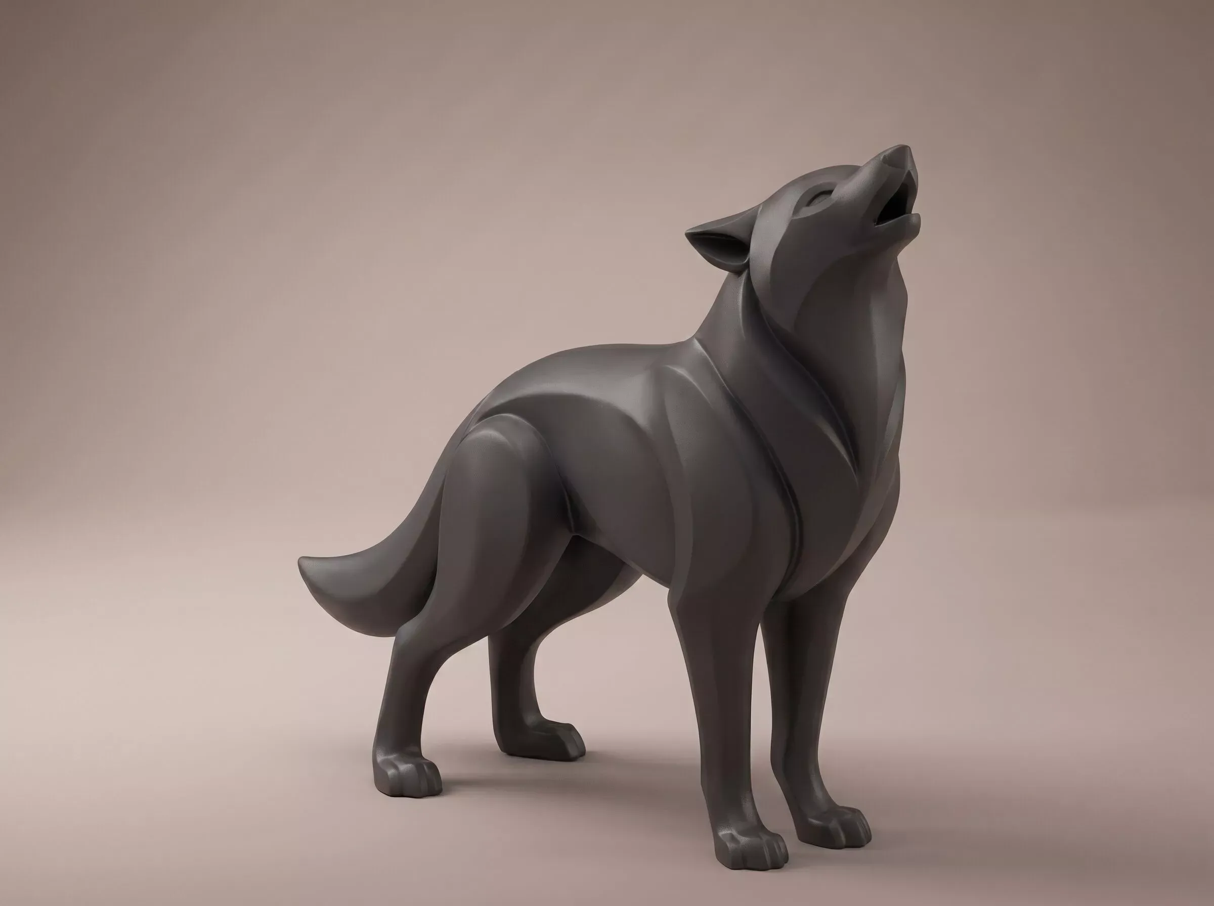 Wolf 3D Print Model 3D Print Model .c4d .max .obj .3ds .fbx .stl .blend 