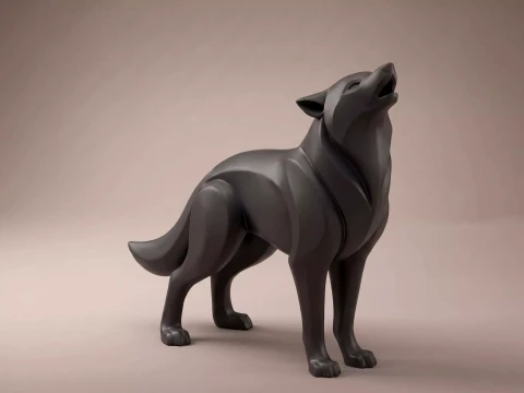 Wolf 3D Print Model 3D Print Model