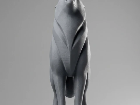 Wolf 3D Print Model 3D Print Model