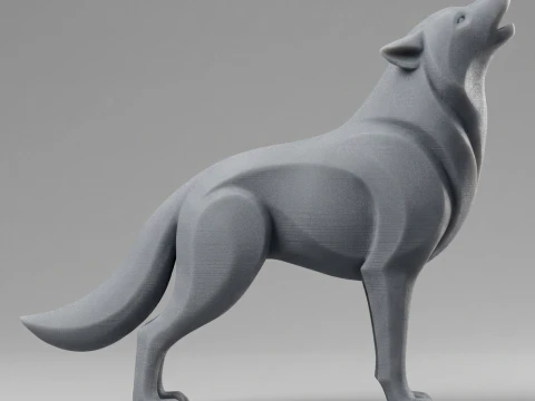 Wolf 3D Print Model 3D Print Model