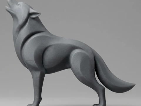 Wolf 3D Print Model 3D Print Model