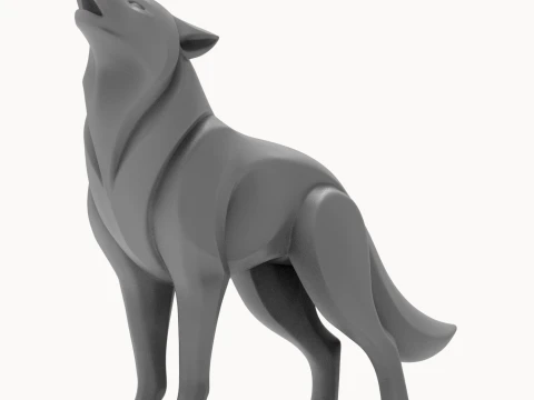 Wolf 3D Print Model 3D Print Model