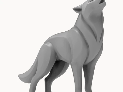 Wolf 3D Print Model 3D Print Model