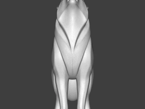 Wolf 3D Print Model 3D Print Model