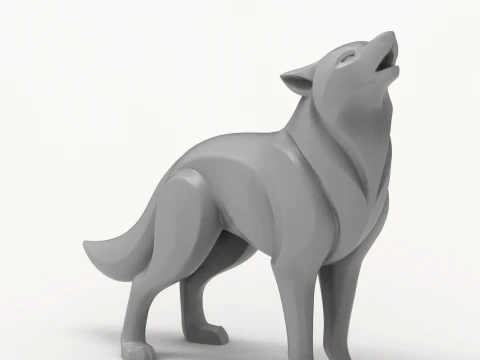 Wolf 3D Print Model 3D Print Model