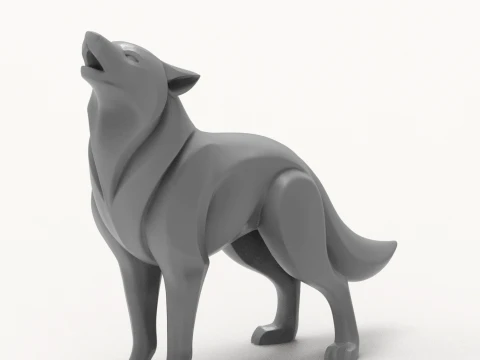 Wolf 3D Print Model 3D Print Model
