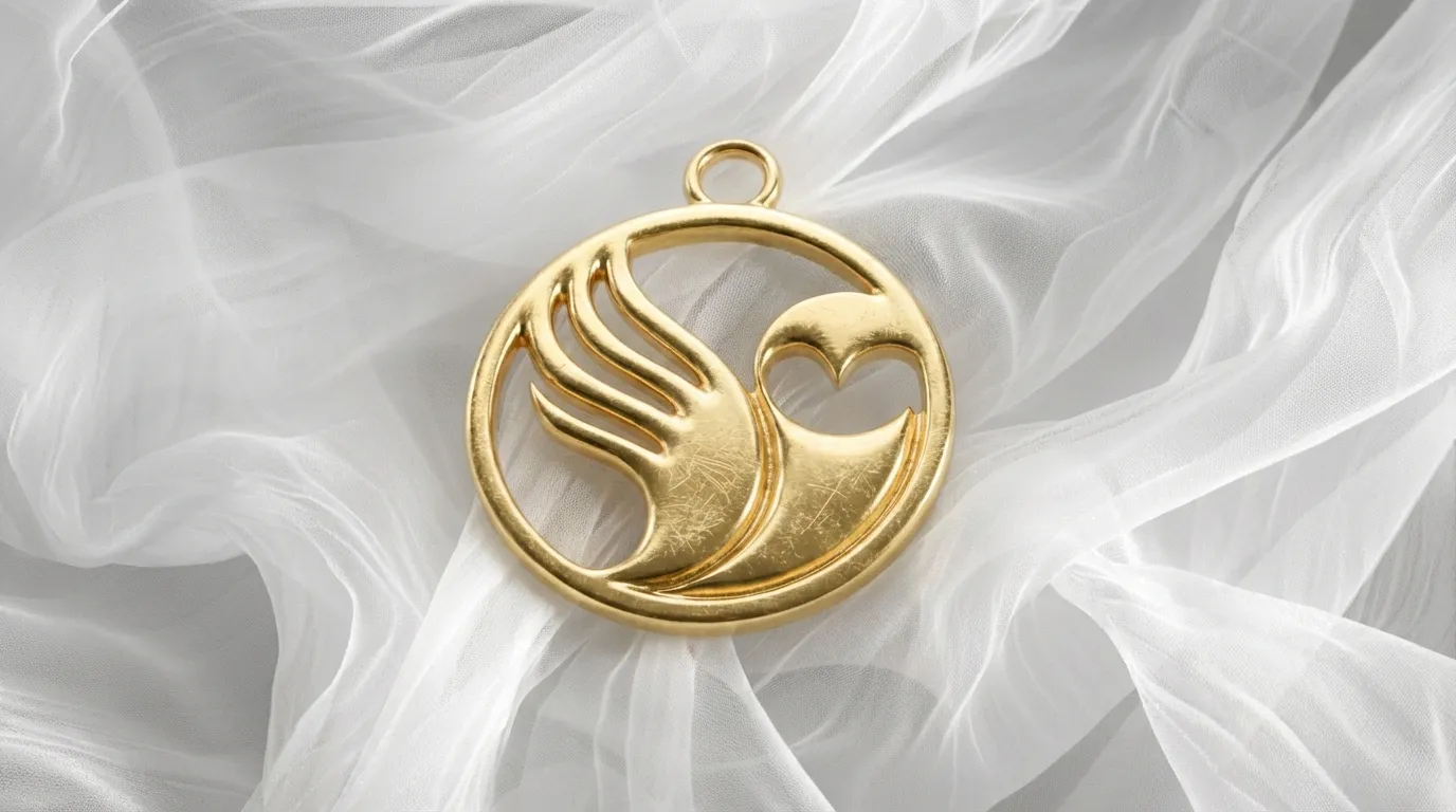 Minimalistic Owl Circle Silhouette Pendant 3D Print Model .c4d .max .obj .3ds .fbx .stl .blend