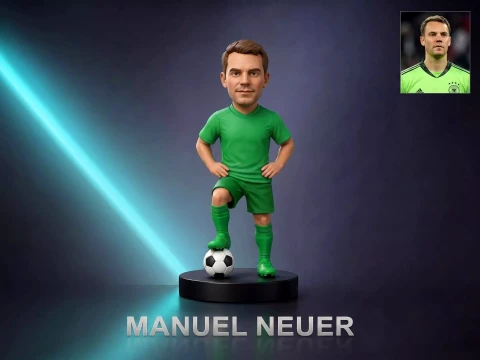 Manuel Neuer Football Player Figurine 3D Print Model 3D Print Model