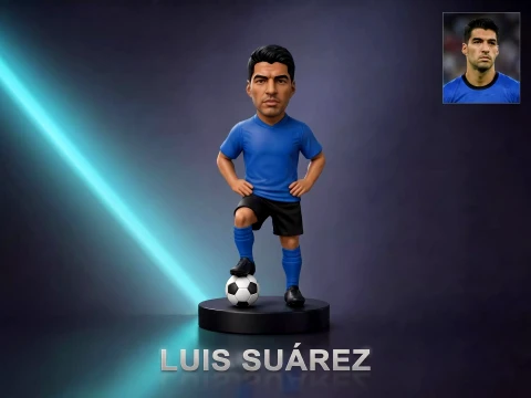 Luis Suarez Footballer Figurine 3D Print Model 3D Print Model