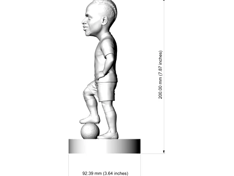 Sadio Mane Footballer Figurine 3D Print Model 3D Print Model