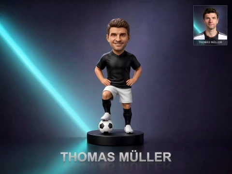 Thomas Muller Footballer Figurine 3D Print Model Modèles 3D en vedette