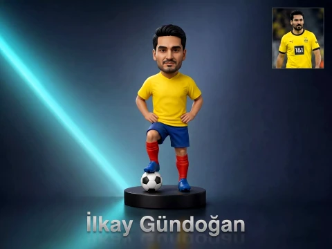 Ilkay Gundogan Footballer Figurine 3D Print Model Modèles 3D en vedette
