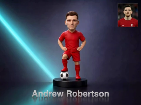 Andrew Robertson Footballer Figurine 3D Print Model 3D Print Model