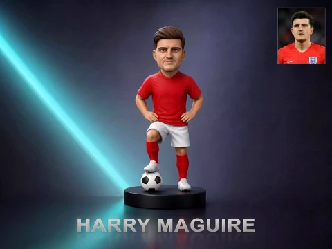 Harry Maguire Football Player Figurine 3D Print Model 3Dプリントモデル