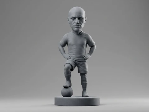 Roberto Carlos Football Player Figurine 3D Print Model 3D Print Model
