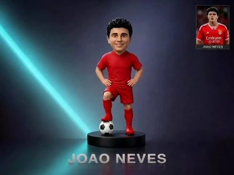 Joao Neves Footballer Figurine 3D Print Model 3D Print Model