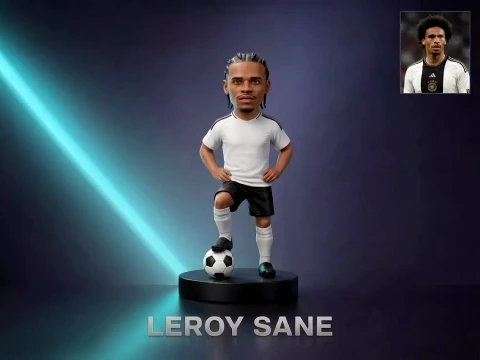 Leroy Sane Footballer Figurine 3D Print Model 3D Print Model