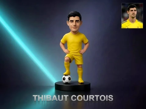 Thibaut Courtois Footballer Figurine 3D Print Model 3D Print Model