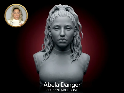 Mod&egrave;le d'impression 3D du buste d'Abella Danger Modèles 3D en vedette