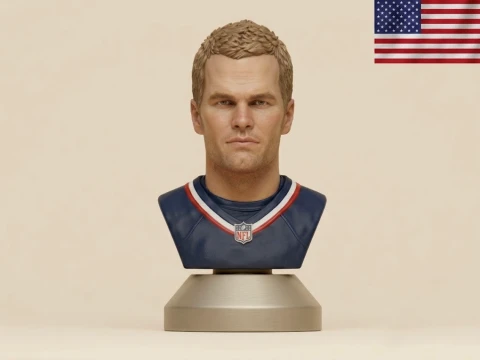 Tom Brady Amerikan futbolu oyuncusu 3D baskı modeli 3D Baskı Modeli