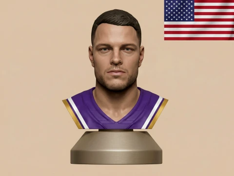 Christian McCaffrey American football player 3D print model 3D Print Model