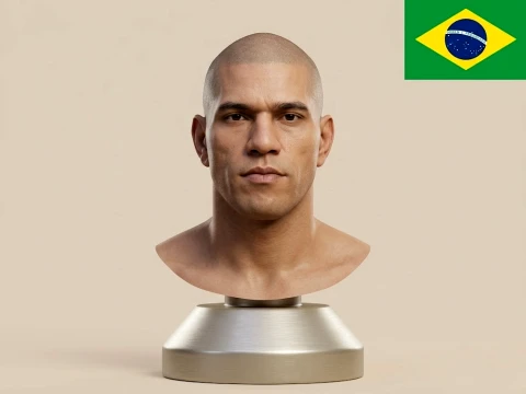 Alex Pereira 3D-printbare buste UFC 3D printmodel