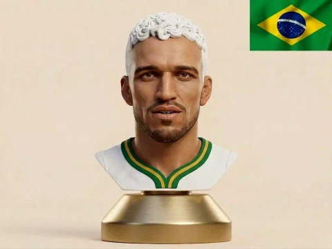 Charles Oliveira 3D-Printable Bust UFC 3D Print Model