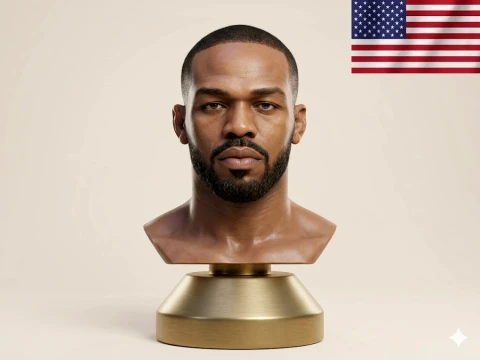 Jon Jones 3D-Printable Bust UFC 3D Print Model