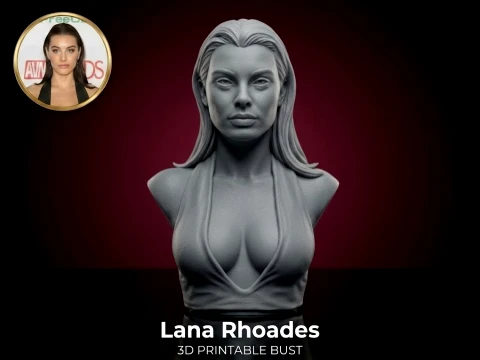 Lana Rhoades bust 3D print model 3D Print Model