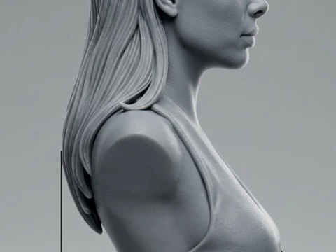 Lana Rhoades bust 3D print model 3D Print Model
