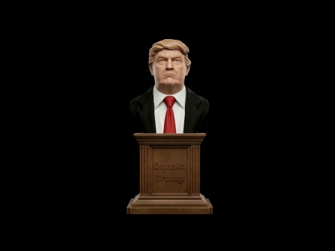 Bust Donald Trump 3D print model 3D Druckmodell