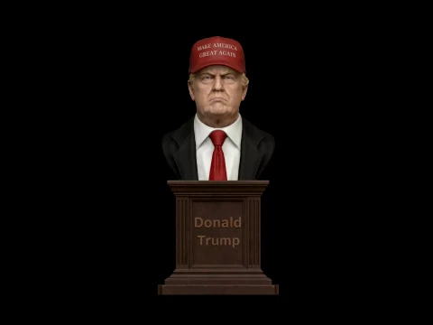 Bust Donald Trump 3D print model 3D Druckmodell